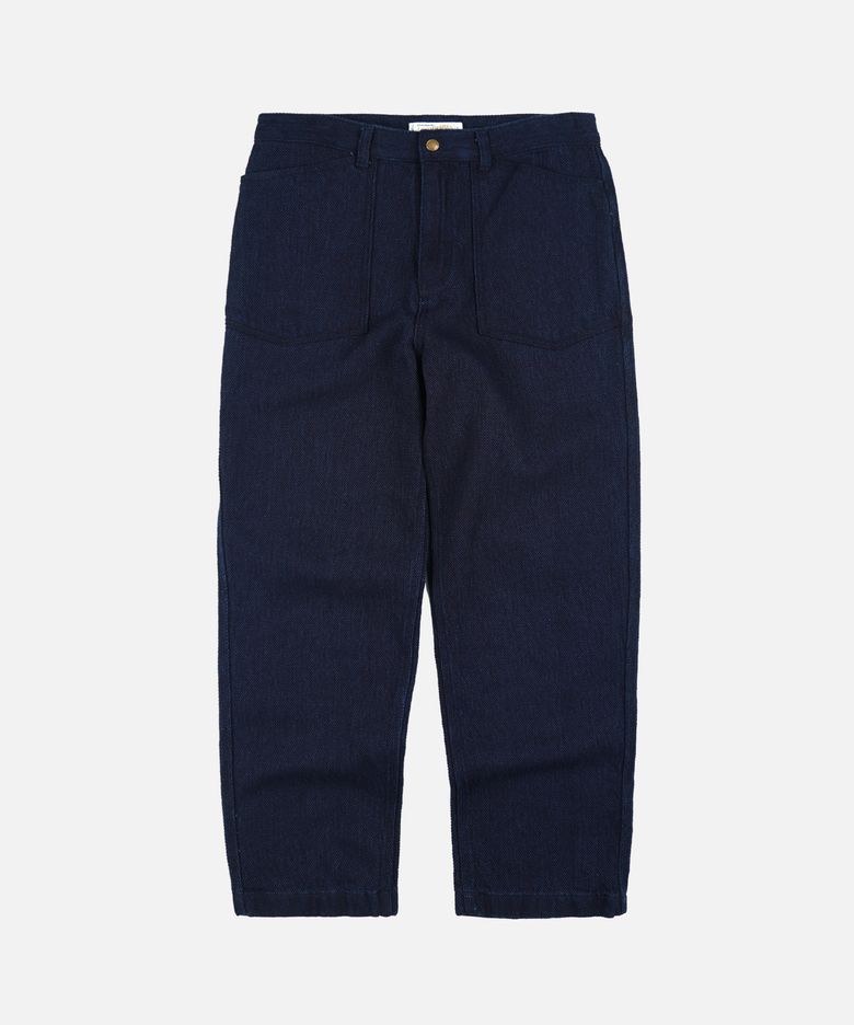 ARMY DENIM FATIGUE PANTS _ SASHIKO DENIM