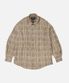 GATHERED CHECK SHIRT _ BEIGE