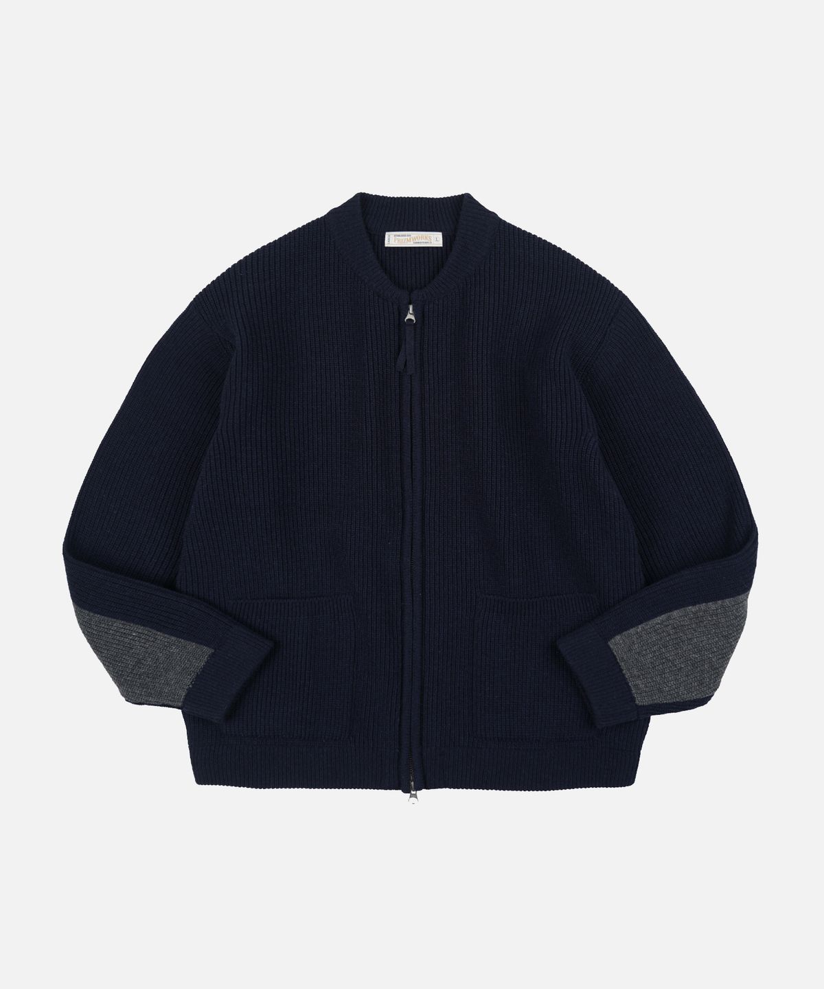 프리즘웍스(FRIZMWORKS) ULTRA HEAVYWEIGHT ZIP UP CARDIGAN _ NAVY