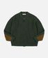 ULTRA HEAVYWEIGHT ZIP UP CARDIGAN _ FOREST GREEN