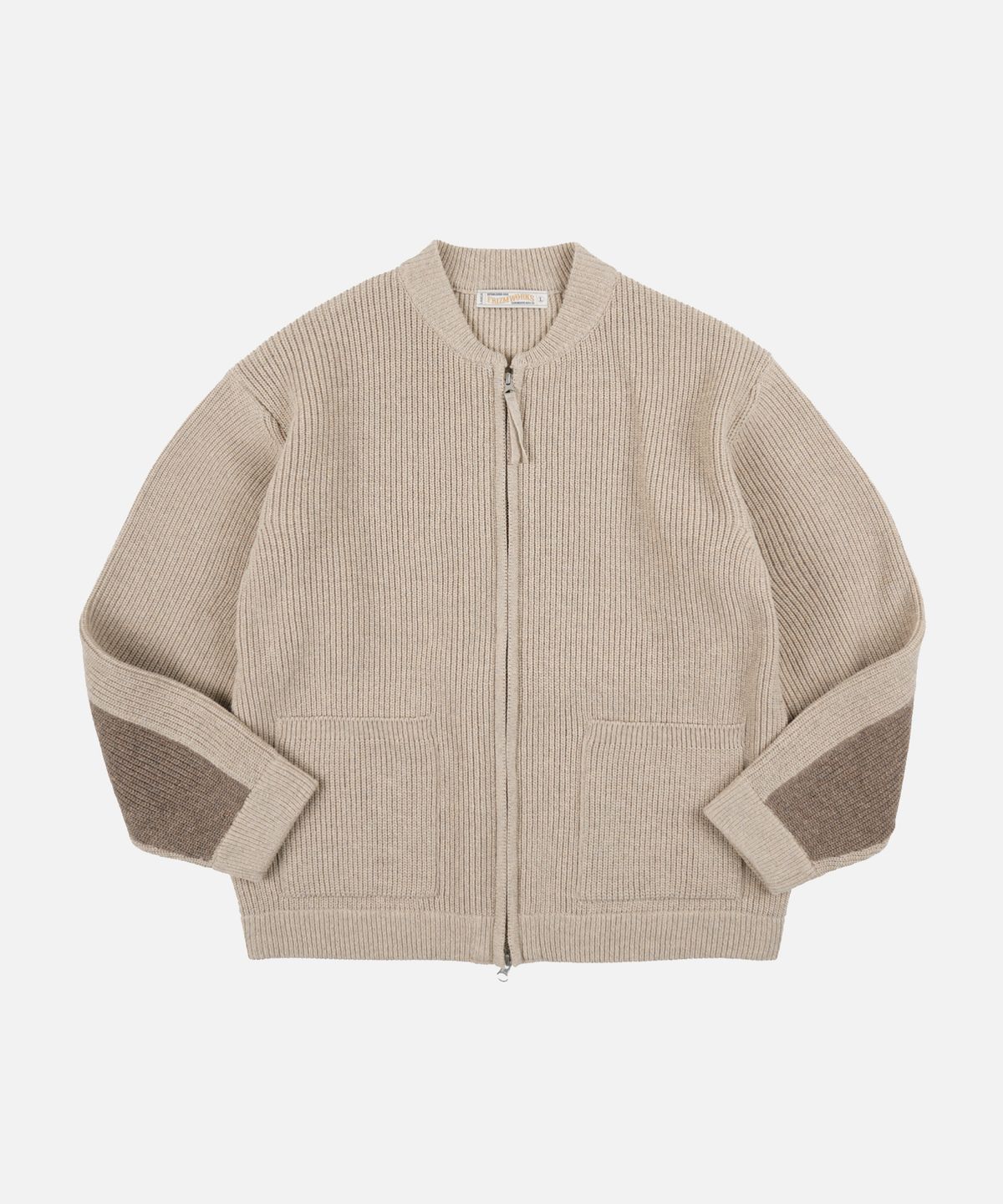 프리즘웍스(FRIZMWORKS) ULTRA HEAVYWEIGHT ZIP UP CARDIGAN _ OATMEAL