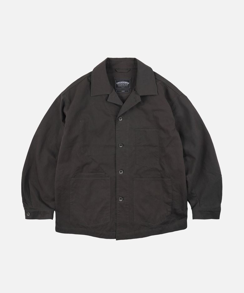 RELAXED COVERALL JACKET _ CHARCOAL