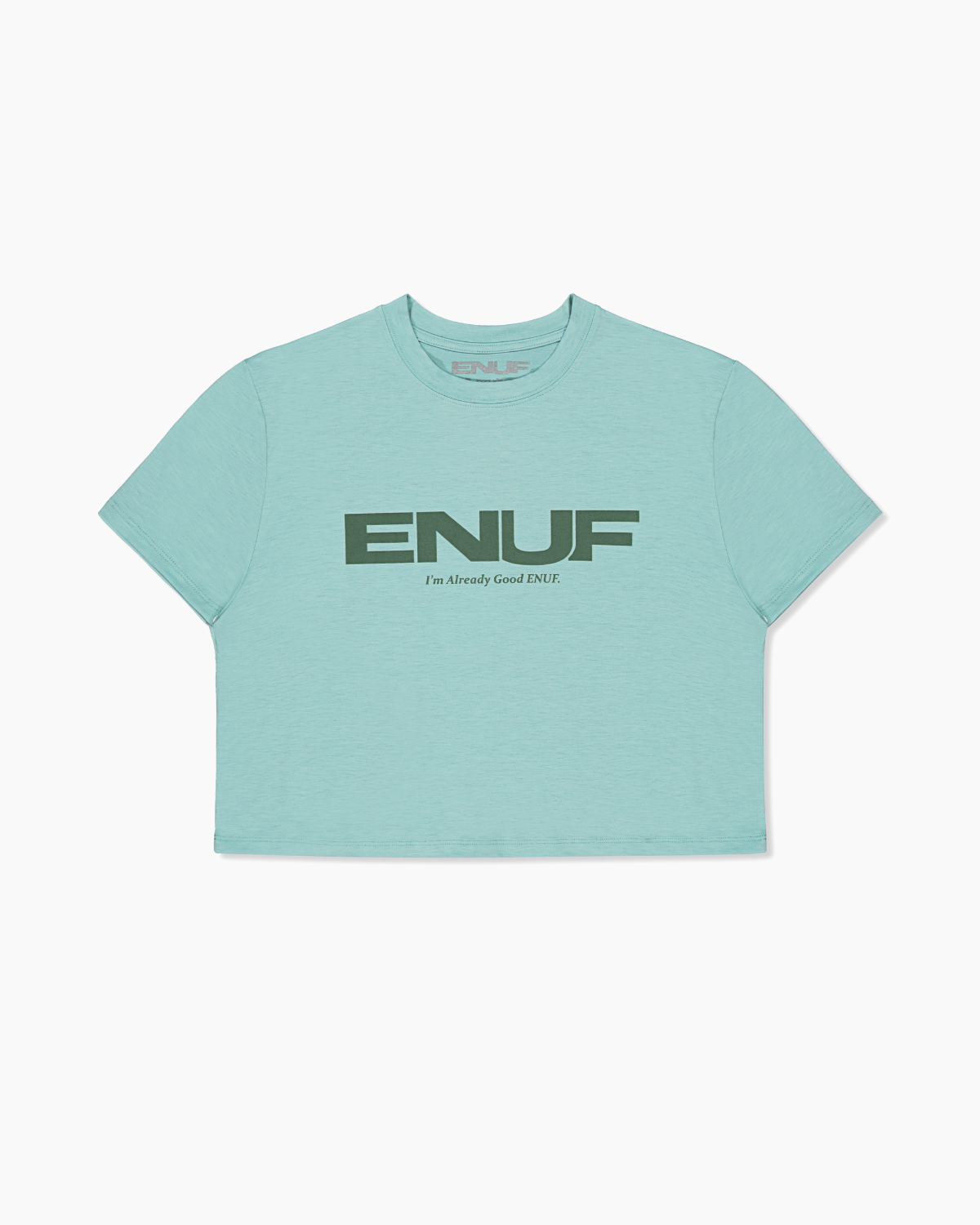 이너프(ENUF) ENUF 깊은바다 빈티지블루 반팔크롭