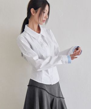 Slim Line Layerd Shirt, 2colors