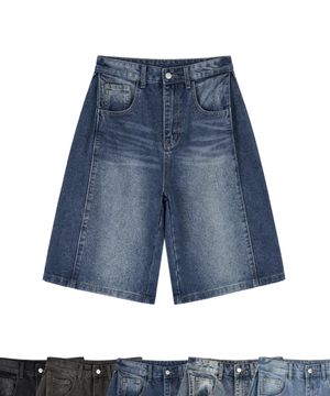 사이드 핀턱 데님 쇼츠 - (5컬러)