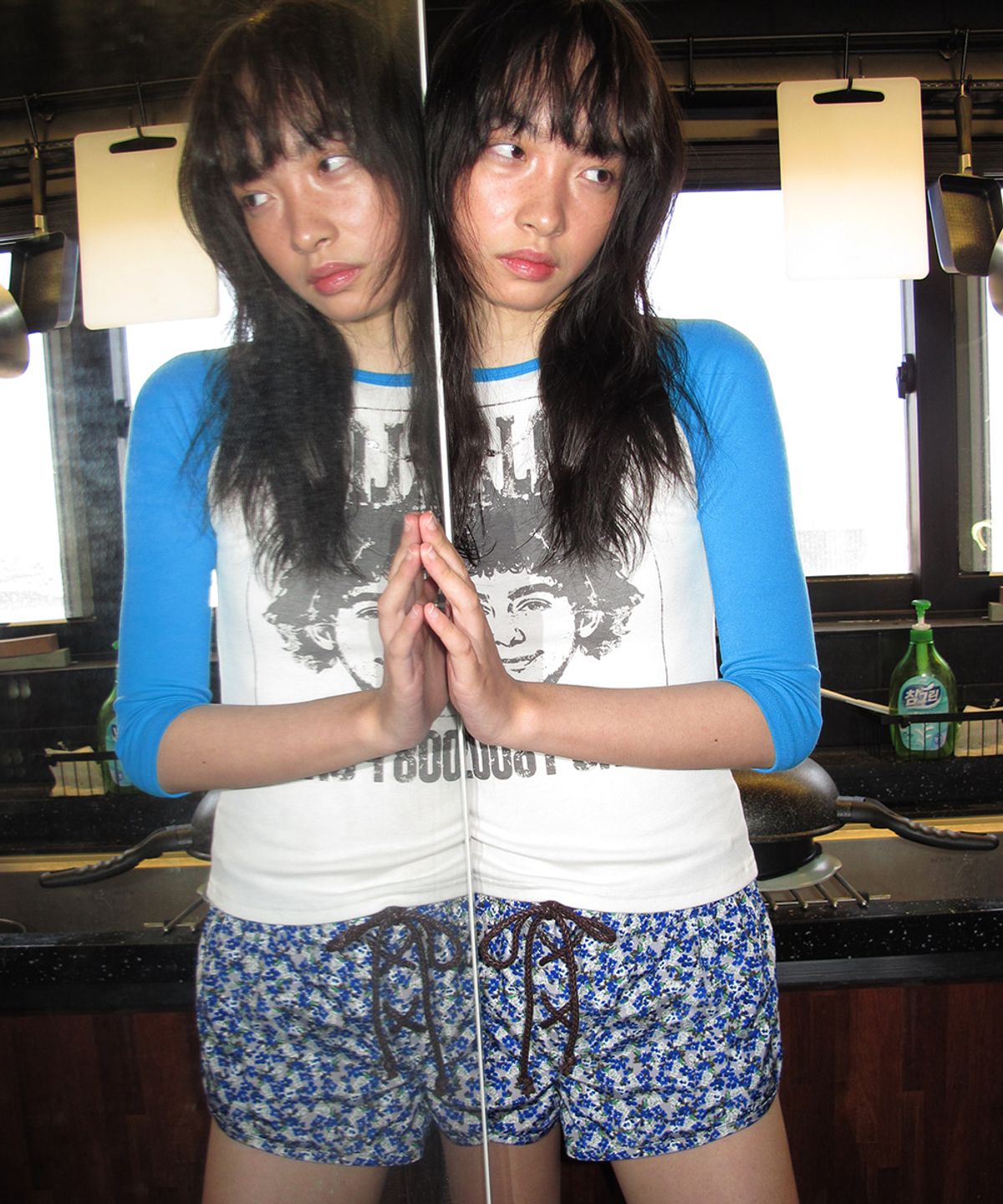 센토르(CENTAUR.KR) DARLING RAGLAN SLIM T-SHIRT_BLUE