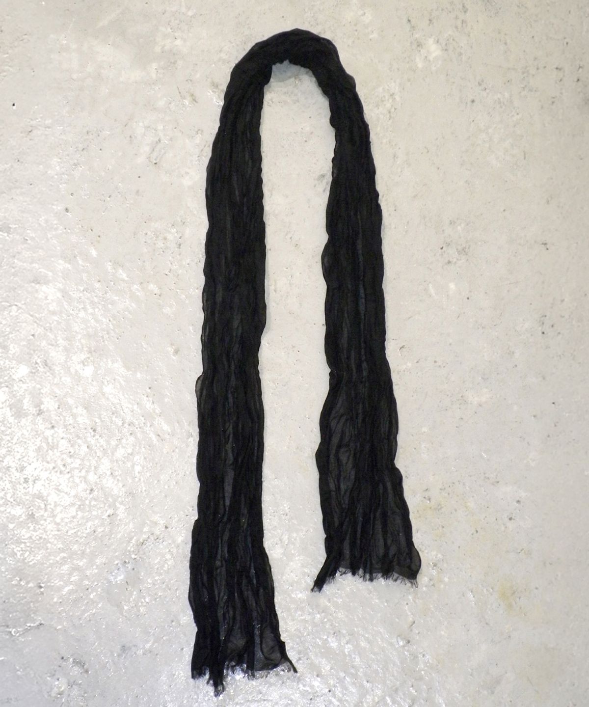 센토르(CENTAUR.KR) SILK COTTON WRINKLE SCARF_BLACK