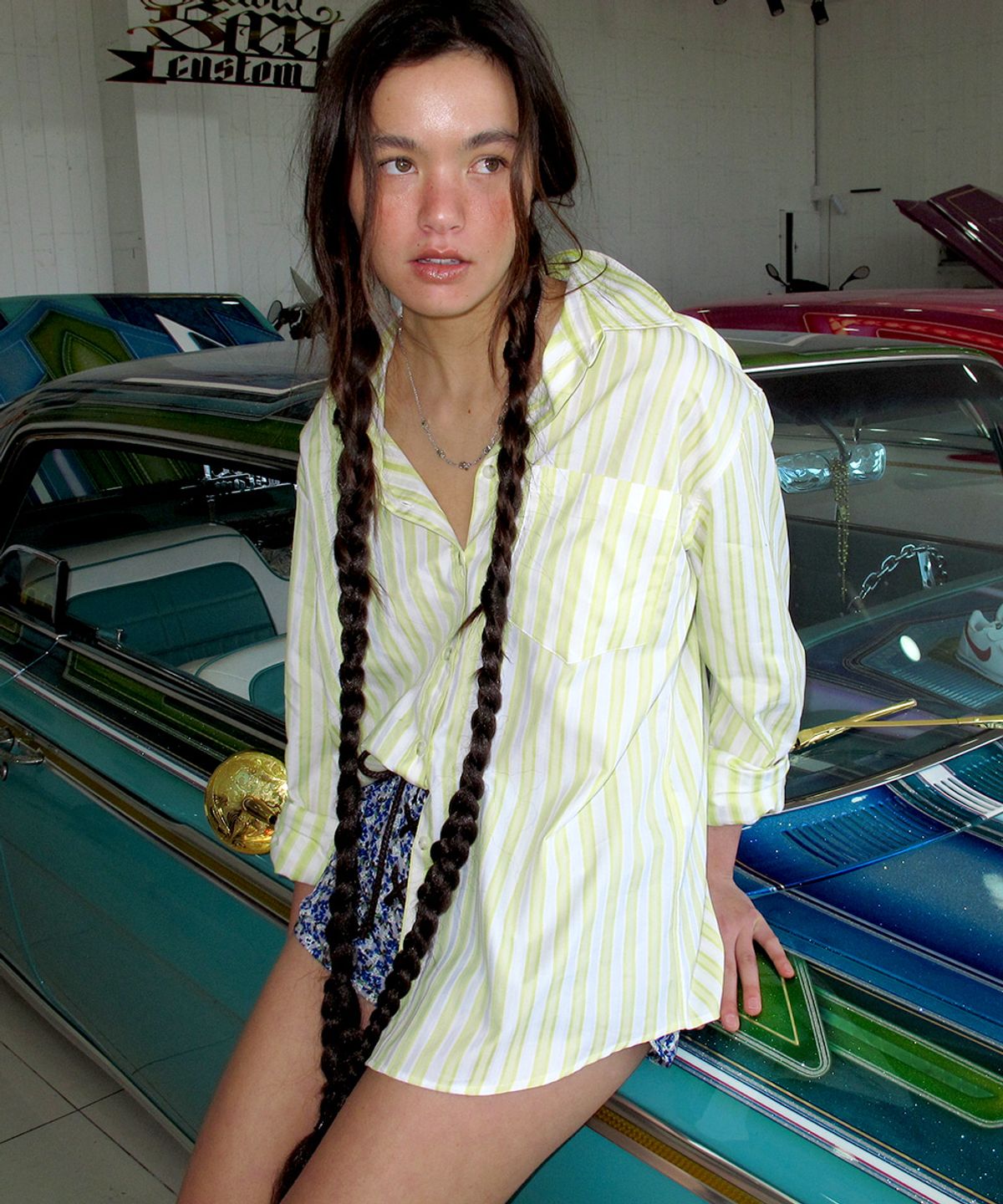 센토르(CENTAUR.KR) SLIK-COTTON STRIPE SHIRTS_YELLOW