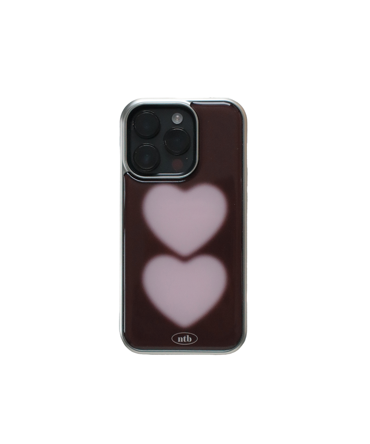 네이처백(NATUREBACK) heart to heart epoxy case(핑크브라운)[+맥세이프][아이폰/갤럭시]