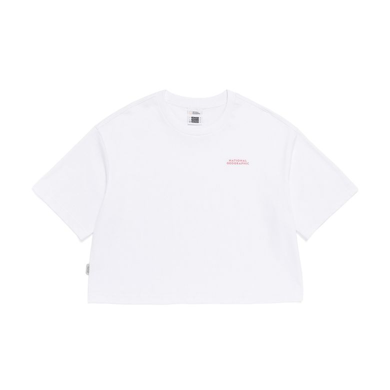 N262WTS060 여성 라텔 리젠 오버핏 크롭 반팔 티셔츠 WHITE