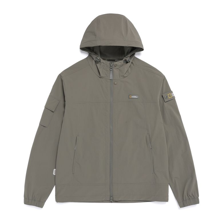 N262UFT940 아델리 냉감 스트레치 세미오버핏 후드 풀집업 점퍼 G/KHAKI