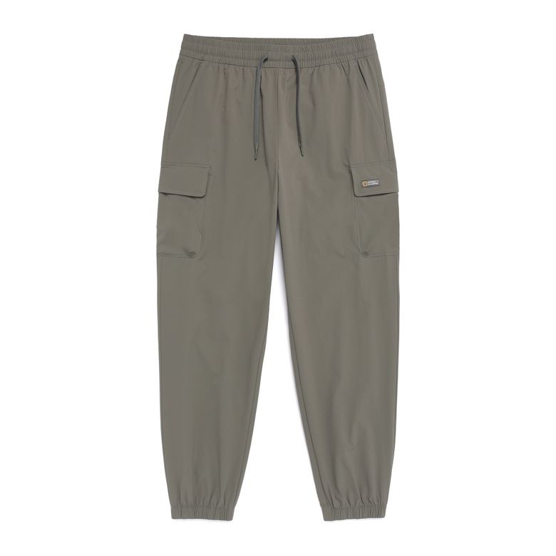 N262UPT940 아델리 냉감 스트레치 세미오버핏 조거 카고 팬츠 G/KHAKI