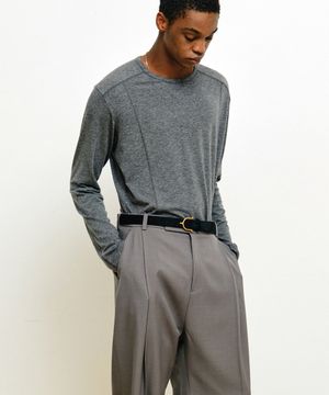 울 텐셀 인시전 티셔츠 (그레이)