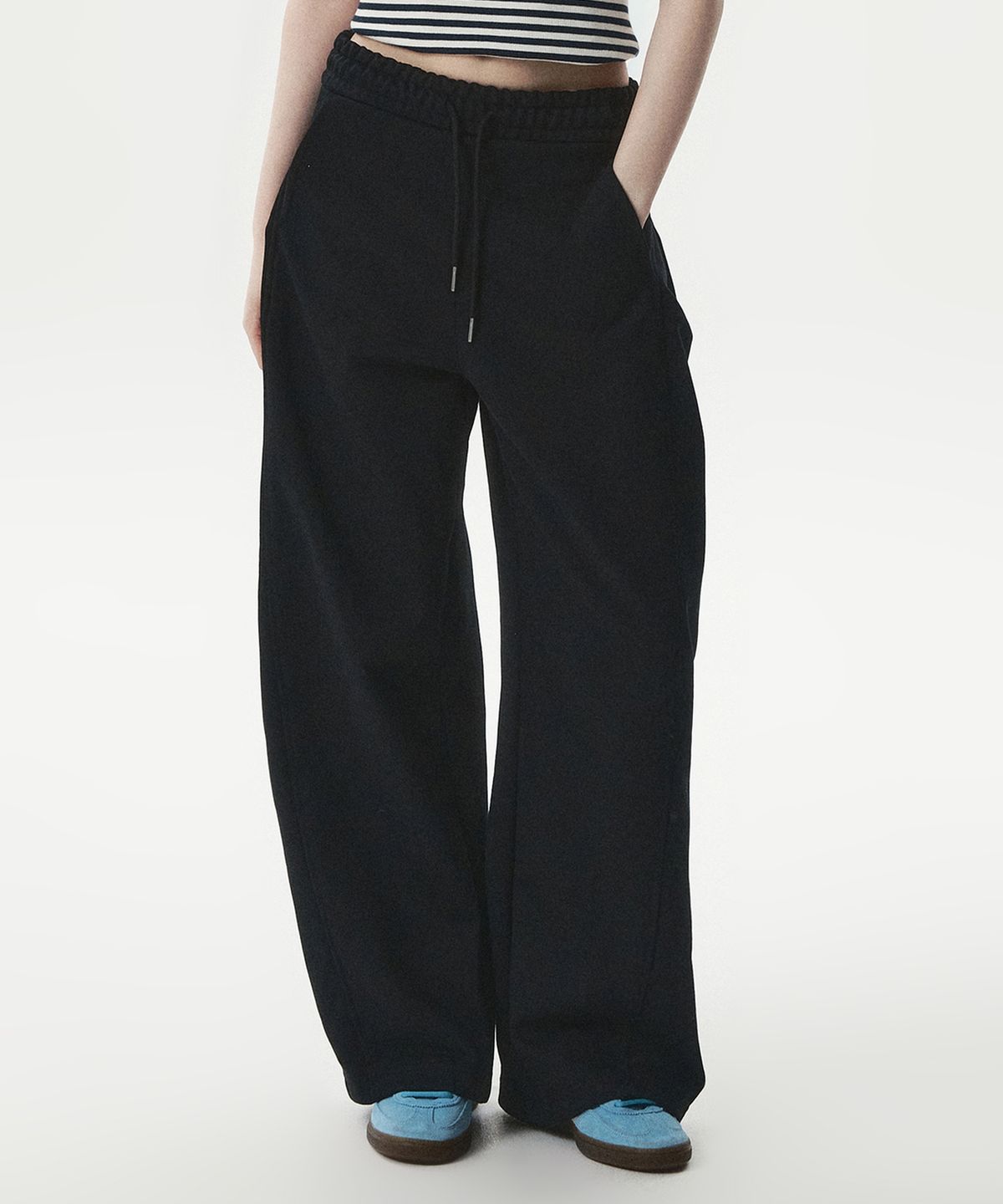 후아유(WHO.A.U) Side Line Extra Wide Pants(F) / WHTMG1294F