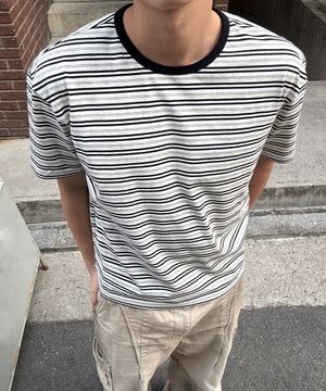 스테디 스트라이프 크롭 티셔츠 : 3컬러