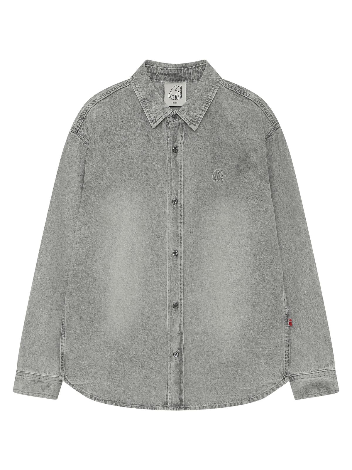 노르디스크(NORDISK) 데님 긴팔 셔츠 - U_SHIMMER GREY