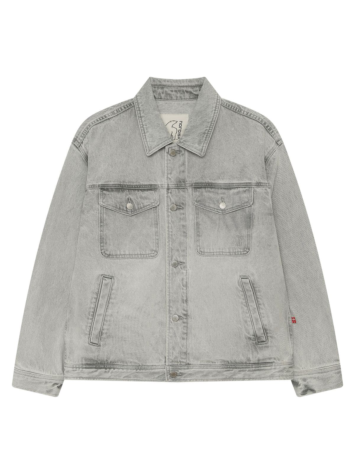 노르디스크(NORDISK) 데님 자켓 - M_SHIMMER GREY