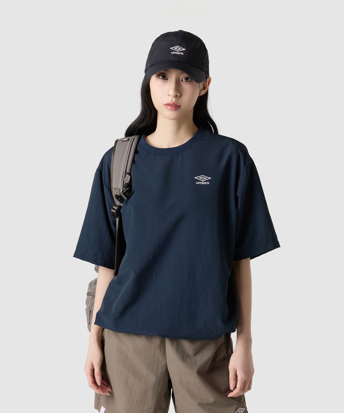 엄브로(UMBRO) 클래식 반팔 피스테 네이비 UR121CWT32