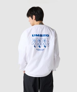 팝러쉬 더비독 그래픽 긴팔 피스테 화이트 UR121CWT35