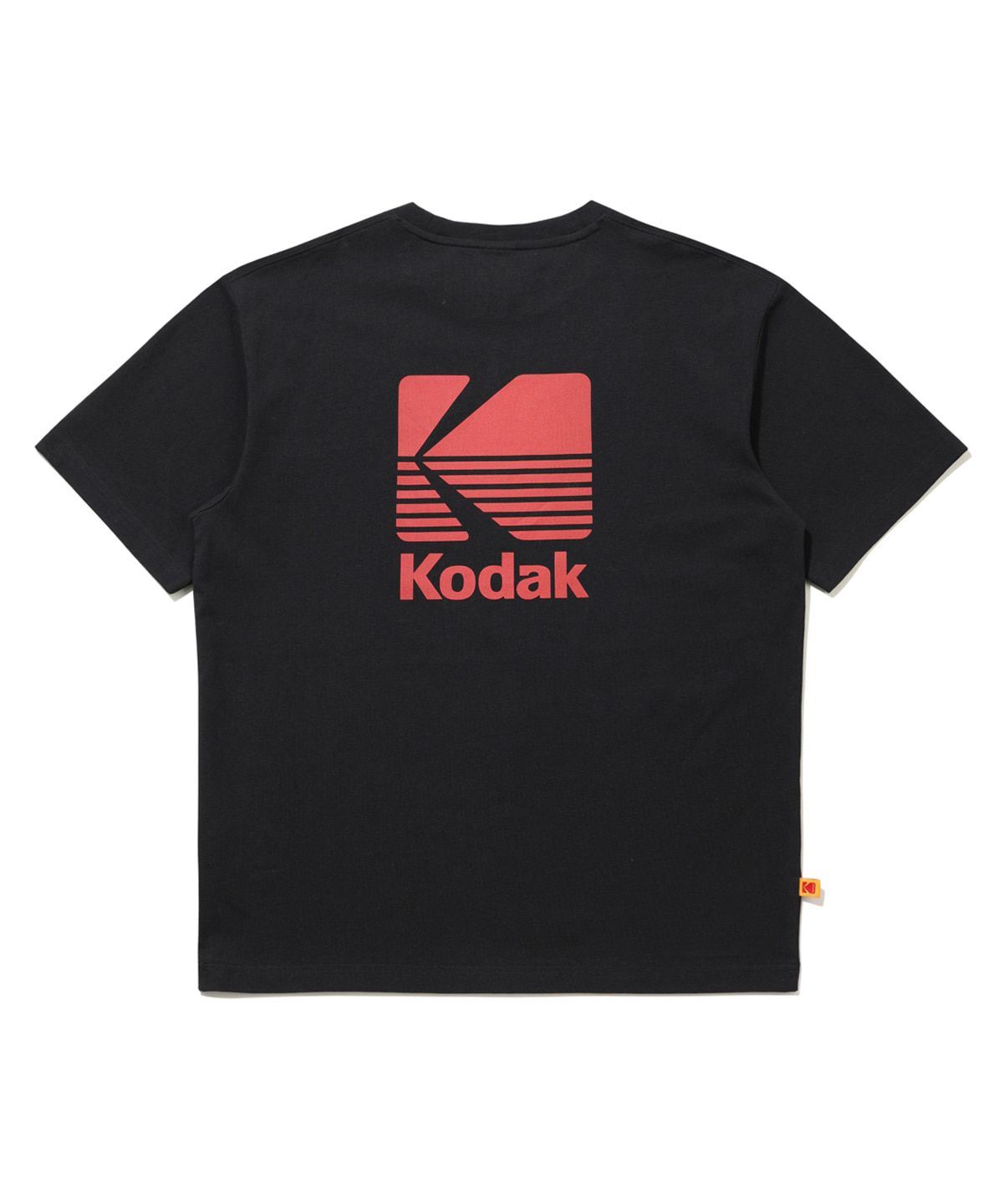 코닥(KODAK) 빅로고 코튼 반팔 티셔츠 BLACK