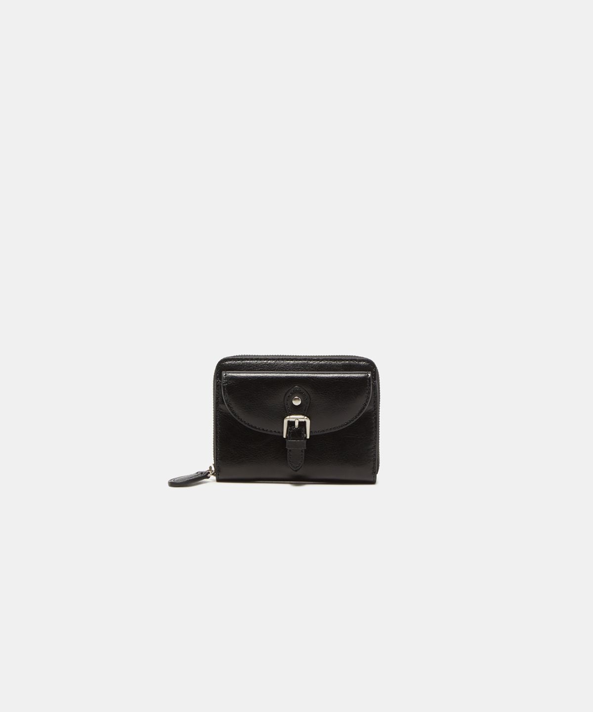 쿠론(COURONNE) Bottony Buckle Middle Wallet_RCWEX26141BKX
