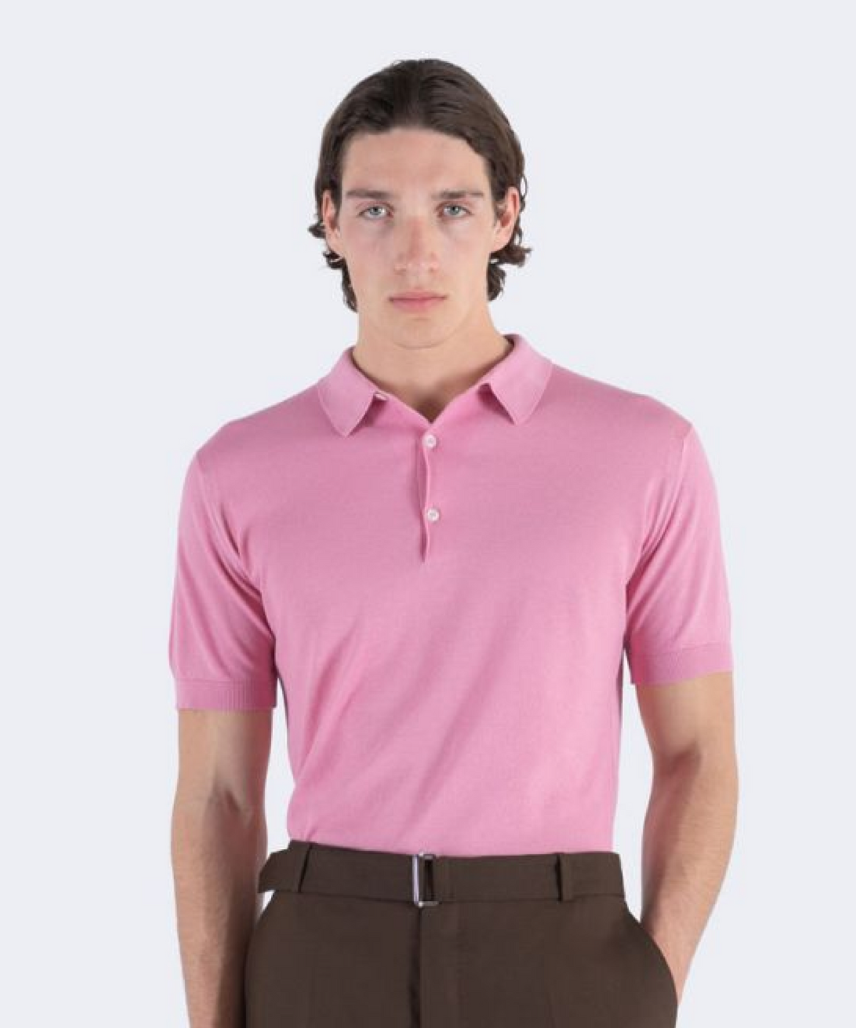 존 스메들리(JOHN SMEDLEY) ROTH Sea Island Cotton Polo Shirt Knit Seasonal 11 Colors