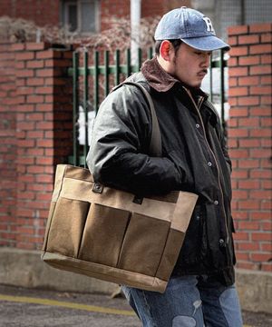 Long Sleeves 8 Pocket - Luggage Bag ( Khaki )