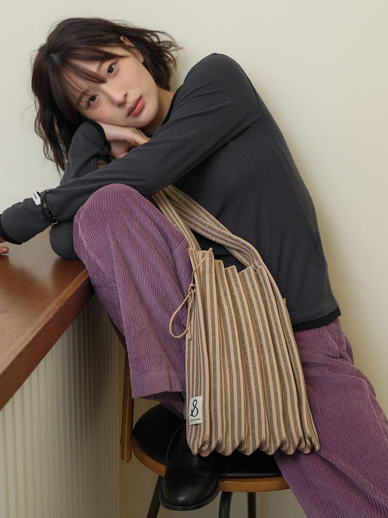 Lucky Pleats Knit M Stripe (ALL)