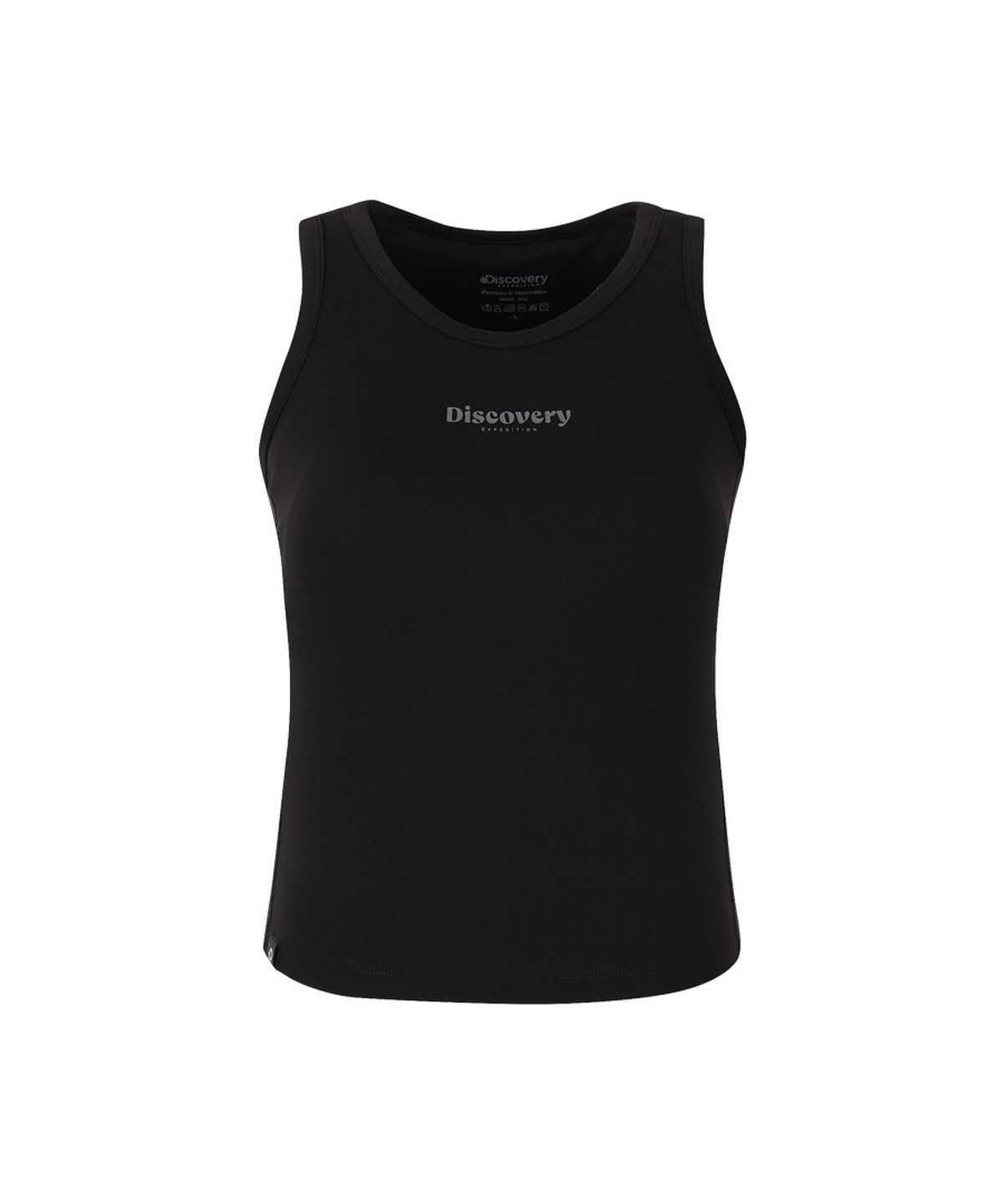 디스커버리 익스페디션(DISCOVERY EXPEDITION) 여성 프레시벤트 라운드넥 브라탑 (BLACK)