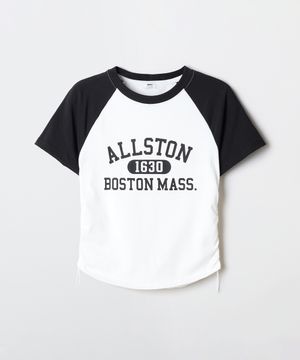 ALLSTON 래글런 셔링 반팔티_SPRPG24G55