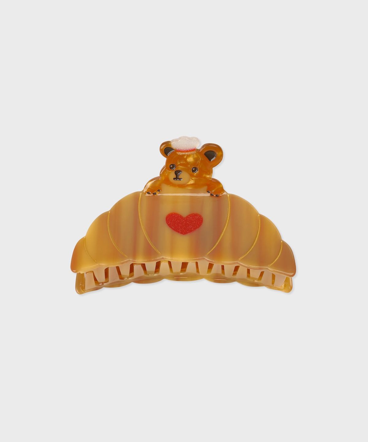 삭스어필(SOCKS APPEAL) hair clip croissant bear