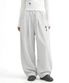 크로스 와이드 원턱 스웨트 팬츠_라이트 그레이