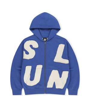 Capital Zip Up Hoodie Heather Blue