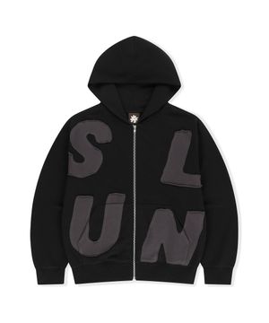 Capital Zip Up Hoodie Black