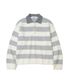 (UNISEX) 스트라이프 럭비 카라 니트 CLOUD