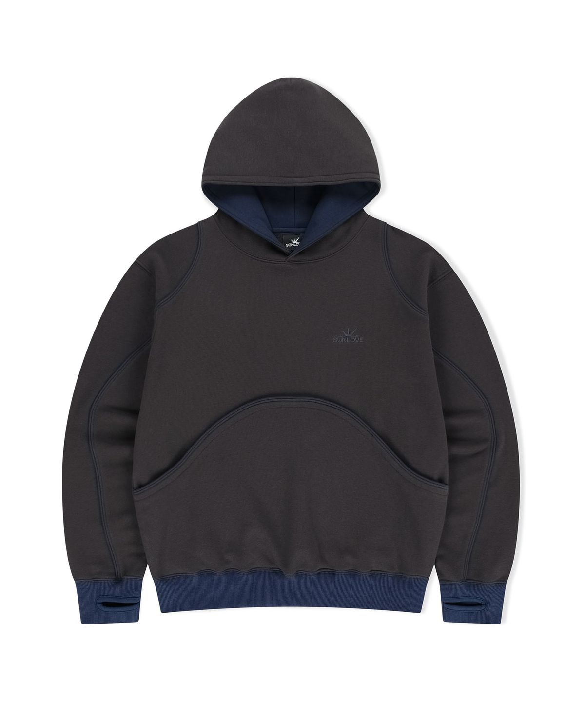 썬러브투어(SUNLOVETOUR) Crescent Hoodie Charcoal