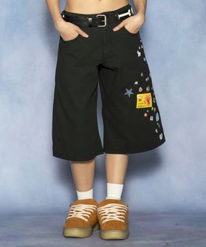 GP187 아이콘팩 코튼 버뮤다 팬츠 (BLACK)