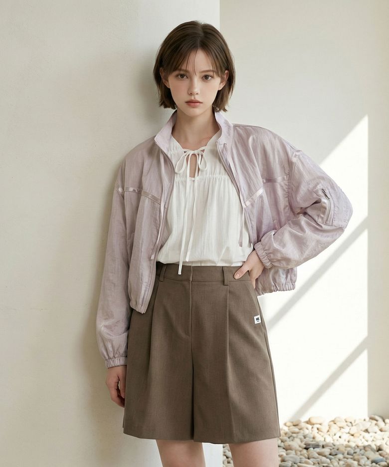 라인 배색 집업 자켓 AASAJK101D