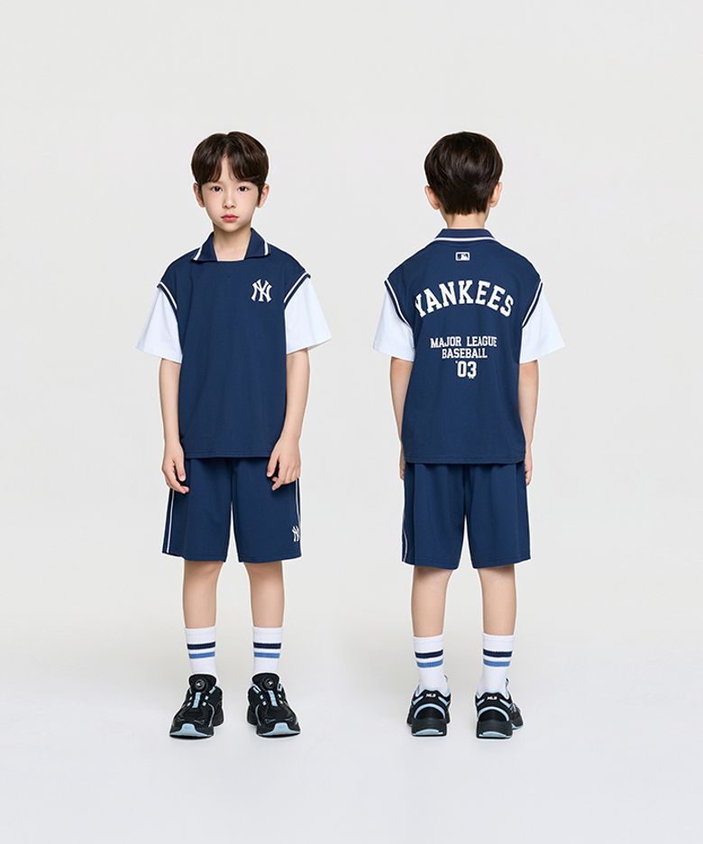 스포티브 바시티 레이어드 티셔츠세트 NY (Navy)