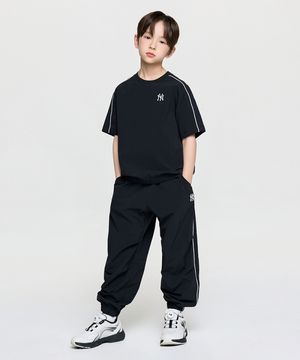 아웃도어 베이직 우븐팬츠 티셔츠세트 NY (Black)