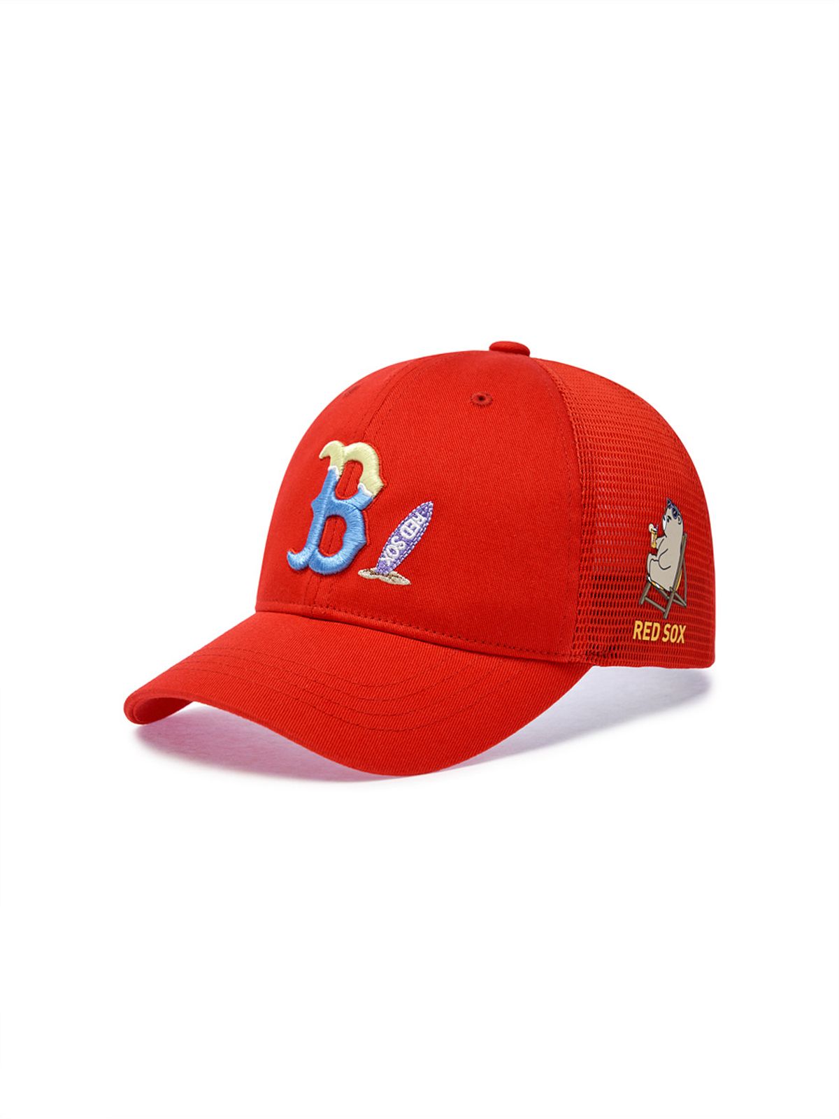 엠엘비 키즈(MLB KIDS) 라이크 썸머 에이스 메쉬캡 BOS (Red)