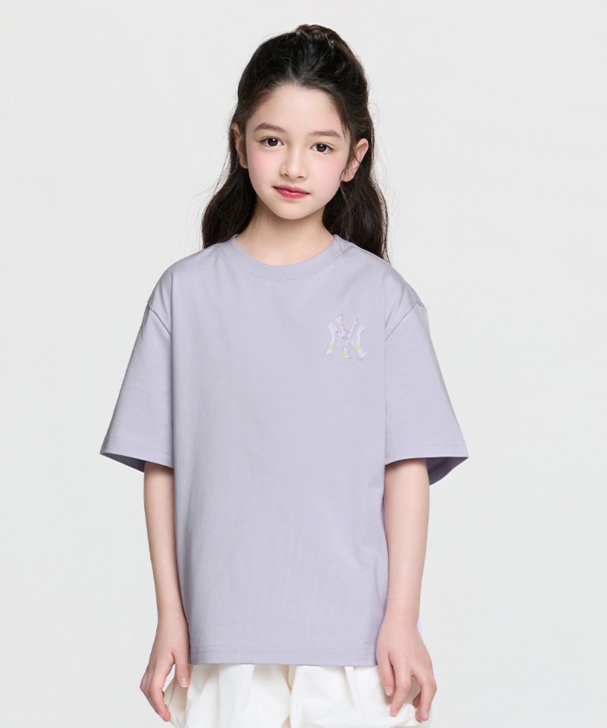 엠엘비 키즈(MLB KIDS) 스포티브 모노그램 썸머 빅럭스 티셔츠 NY (L.Violet)