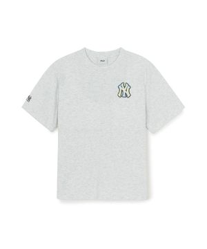 스트릿 메가베어 라인 아트웍 티셔츠 NY (L.Melange Grey)