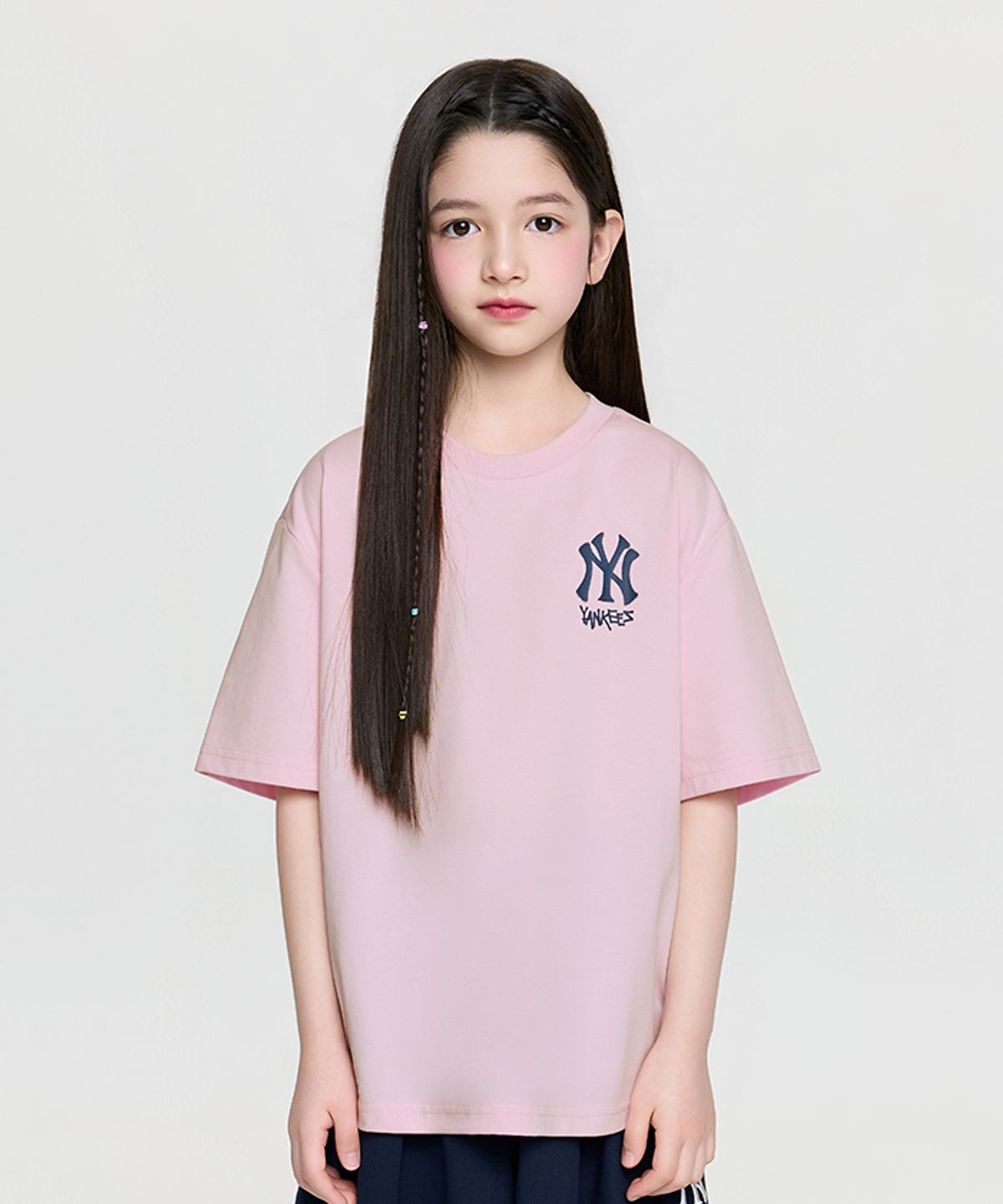 엠엘비 키즈(MLB KIDS) 스트릿 베이직 아트웍 티셔츠 NY (L.Pink)