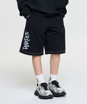 베이직 스트릿 로고 반바지 NY (Black)