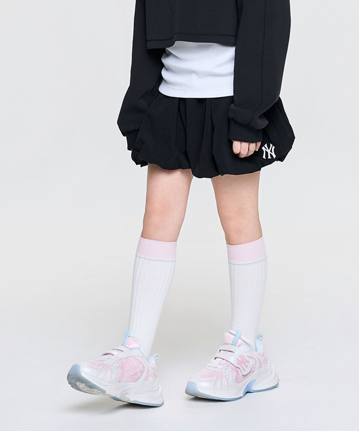엠엘비 키즈(MLB KIDS) 애슬레저 벌룬 스커트 팬츠 NY (Black)