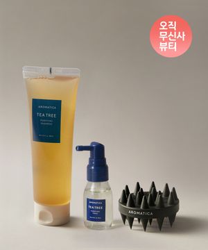 [오직 무신사 뷰티] 티트리 샴푸 180ml+티트리 토닉 30ml+듀얼스칼프케어샴푸브러쉬