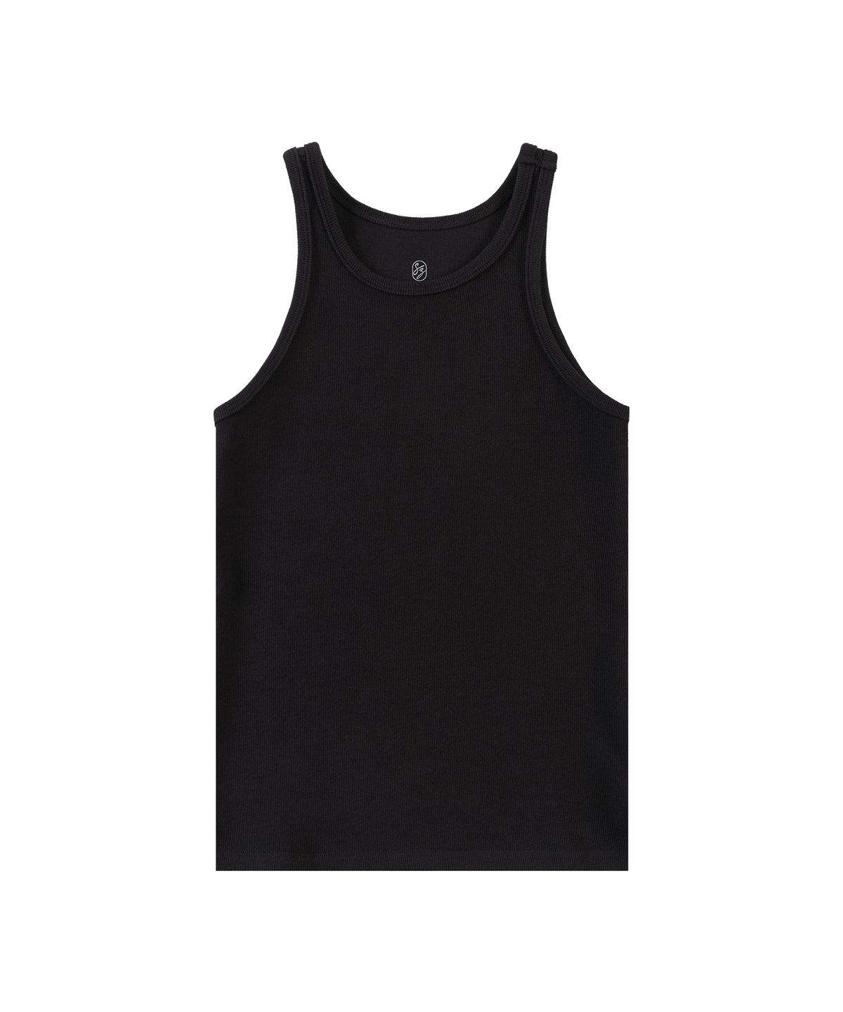 시야쥬(SIYAZU) SITP5271 베이직 라운드넥 크롭 나시탑_Black