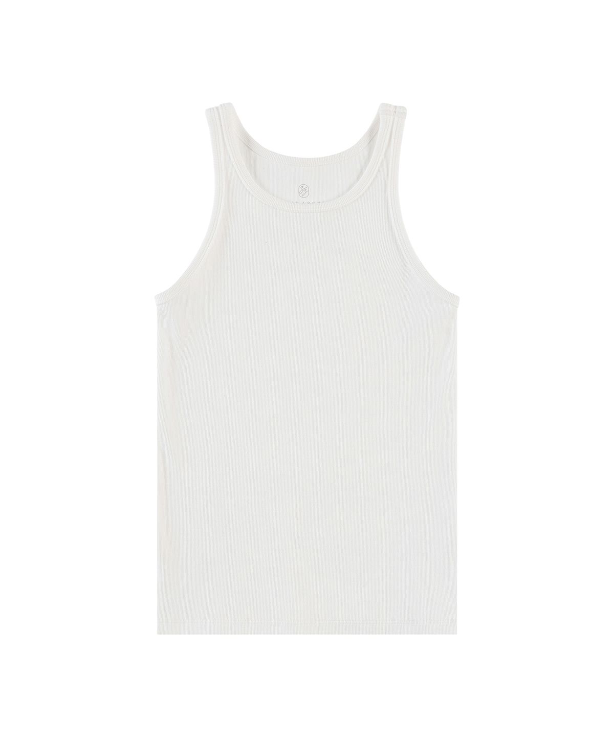 시야쥬(SIYAZU) SITP5271 베이직 라운드넥 크롭 나시탑_Ivory