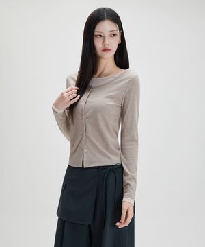 버튼형 레이어드 긴팔 티셔츠_MIWLWG401A